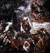 Jacopo Tintoretto Moses schlagt Wasser aus dem Felsen Sweden oil painting artist